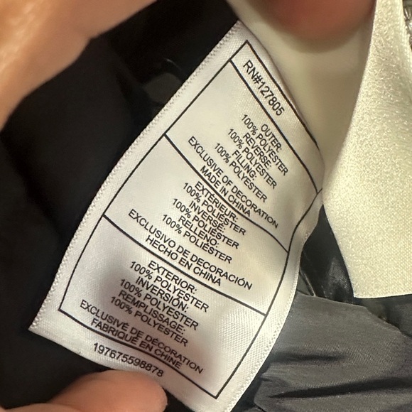 NWOT Madden Girl Kids Heart Pattern Fleece Jacket - Black and Cream size 14/16 - Picture 4 of 16